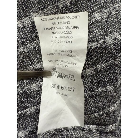 M C Michelle By Comune Grey Ribbed Long Sleeve Sweater. Womens. Sz S - Picture 7 of 11